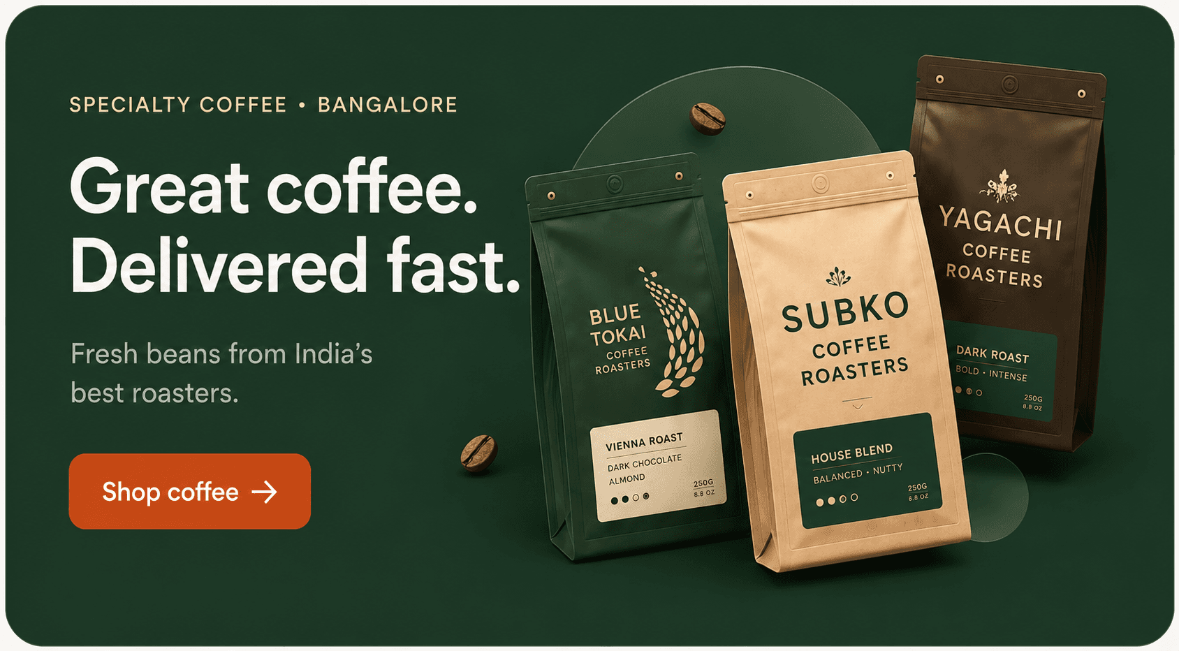 Specialty coffee from SNUG roasters